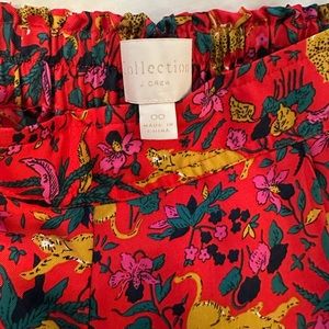 J. Crew Collection Silk Cheetah Pant